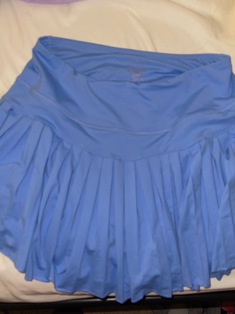 Simply Southern Periwinkle Blue Pleated Skater Skirt*GOLD HINGE LOOK ALIKE*